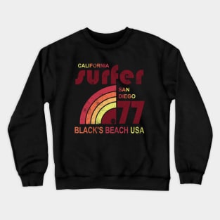 Retro Surf Wear Crewneck Sweatshirt